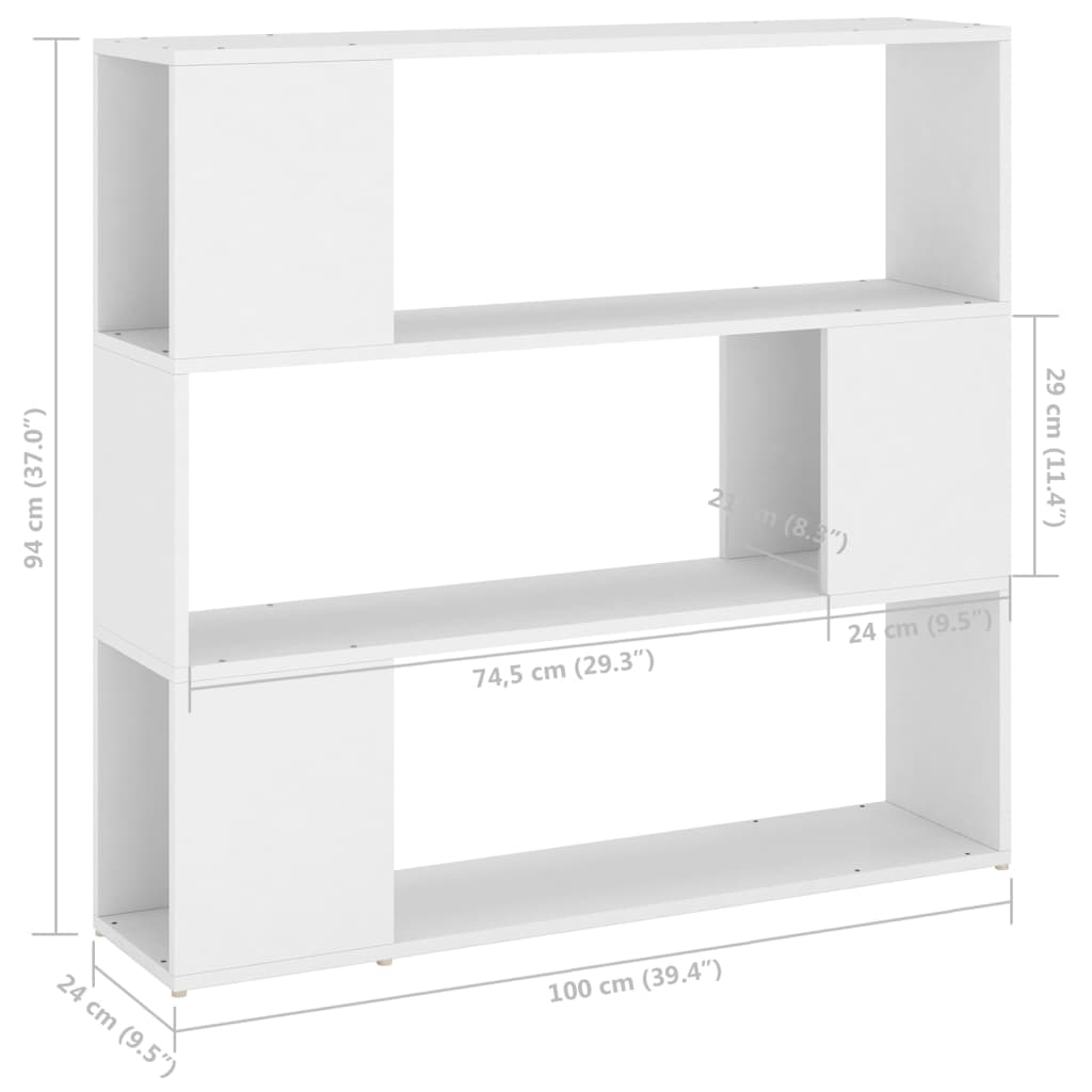 Bibliothèque/paravent 100x24x94 cm