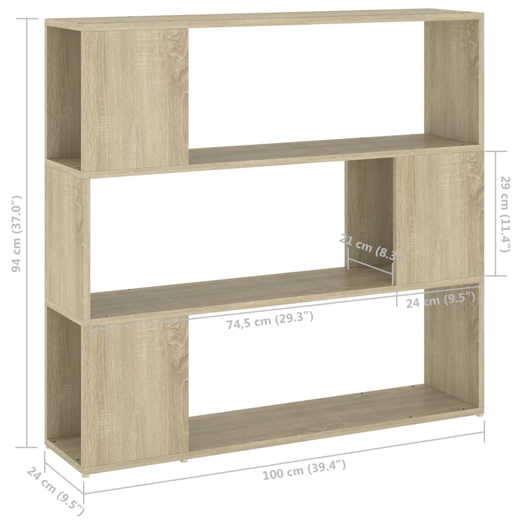 Bibliothèque/paravent 100x24x94 cm