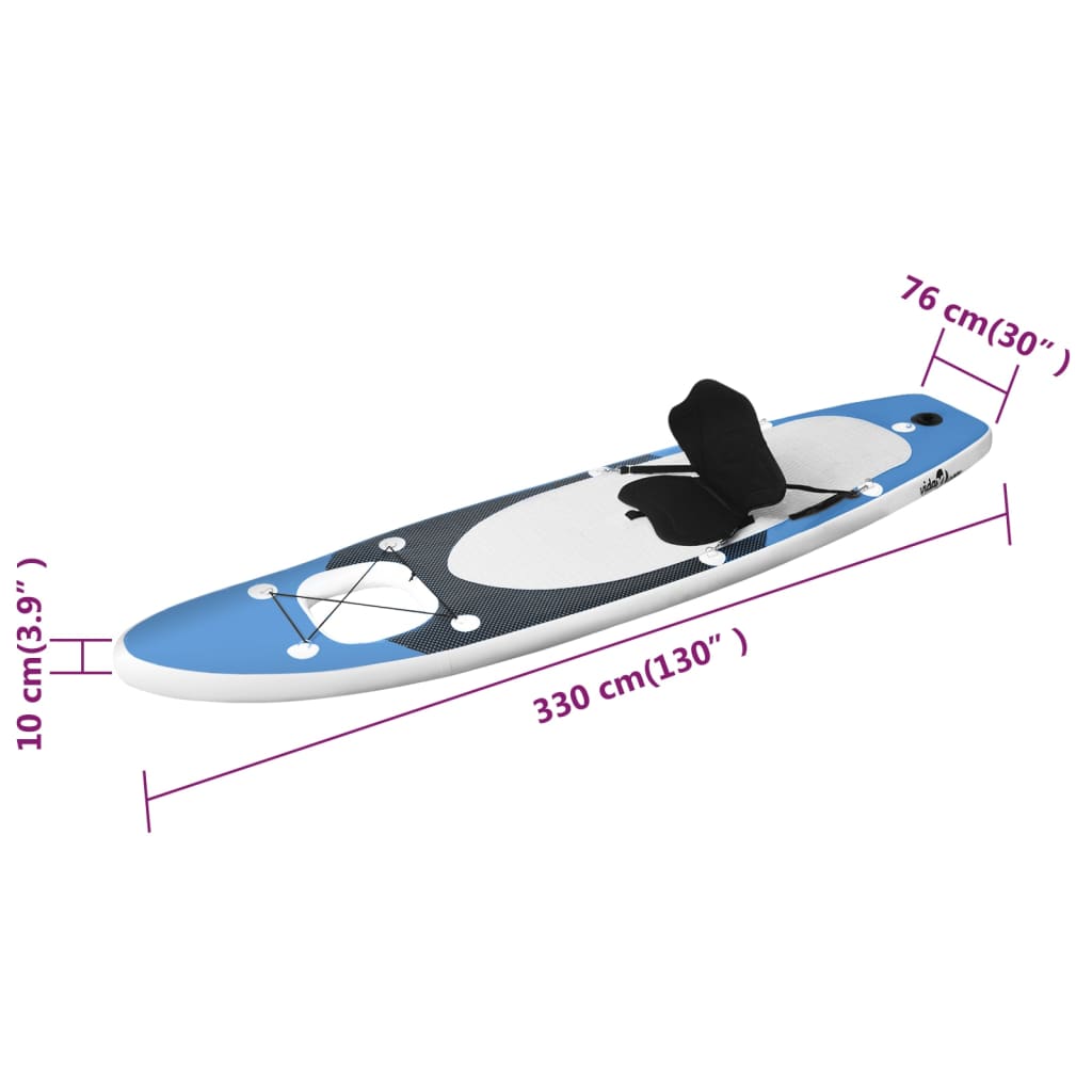 Stand Up Paddleboardset opblaasbaar 330x76x10 cm