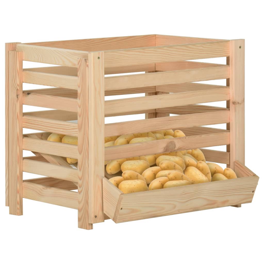 Aardappelkist 50x50x80 cm massief grenenhout