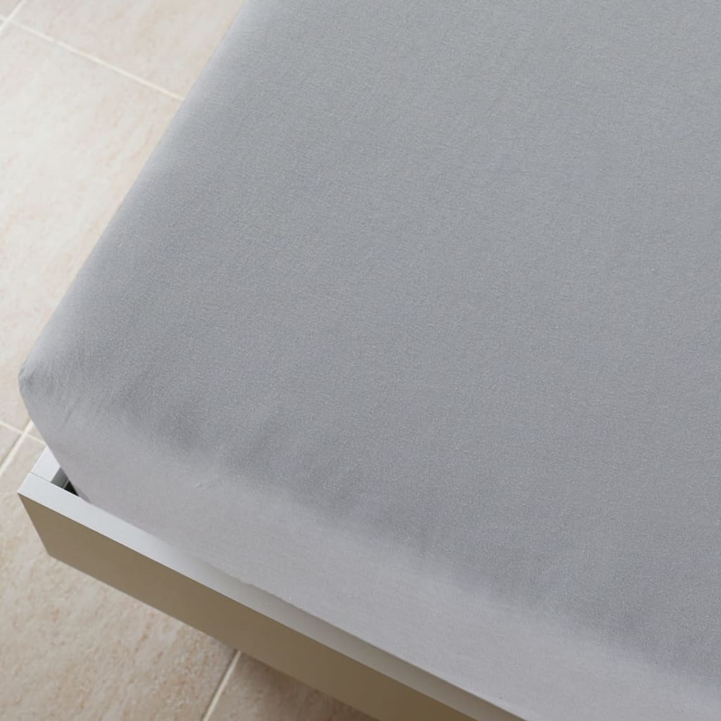 Drap housse jersey 140x200 cm coton anthracite