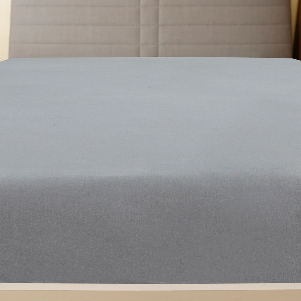 Drap housse jersey 140x200 cm coton anthracite