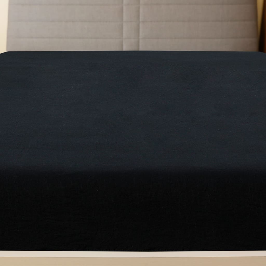 Drap housse jersey 140x200 cm coton anthracite