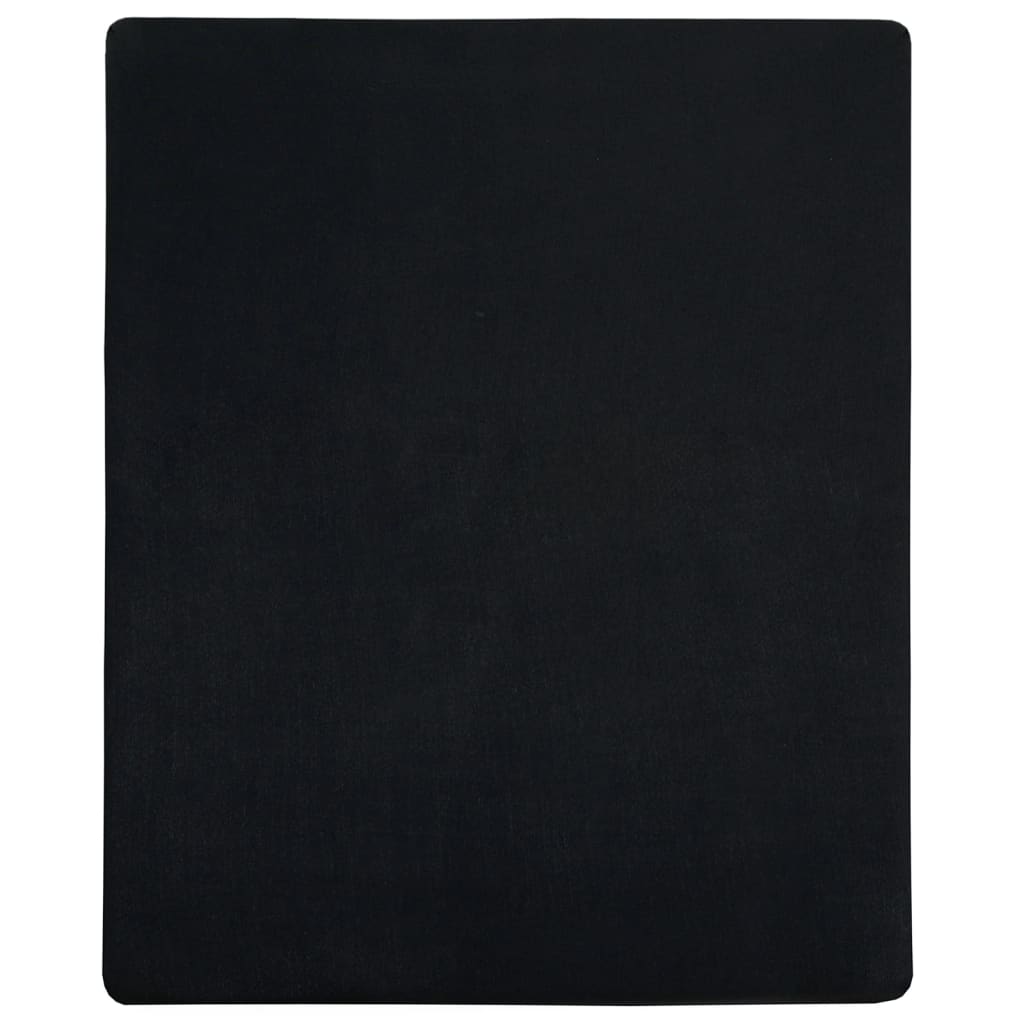 Drap housse jersey 140x200 cm coton anthracite