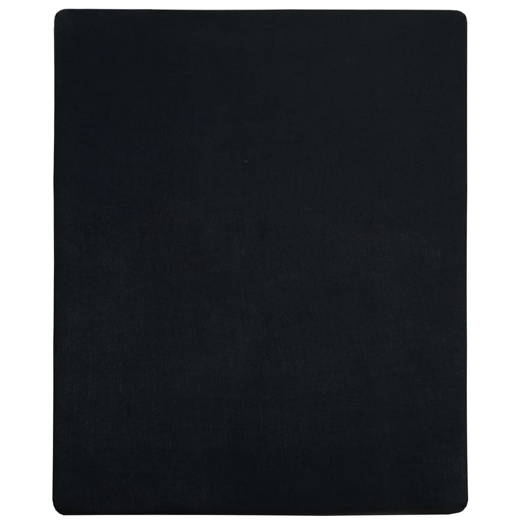 Drap housse jersey 140x200 cm coton anthracite