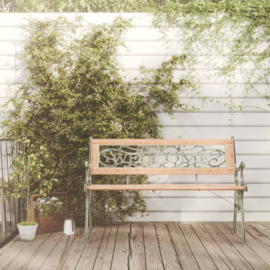 Banc de jardin 122 cm en bois de pin massif