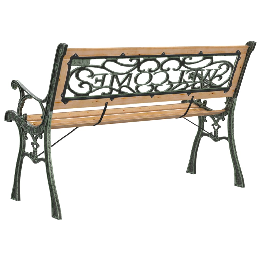 Banc de jardin 122 cm en bois de pin massif