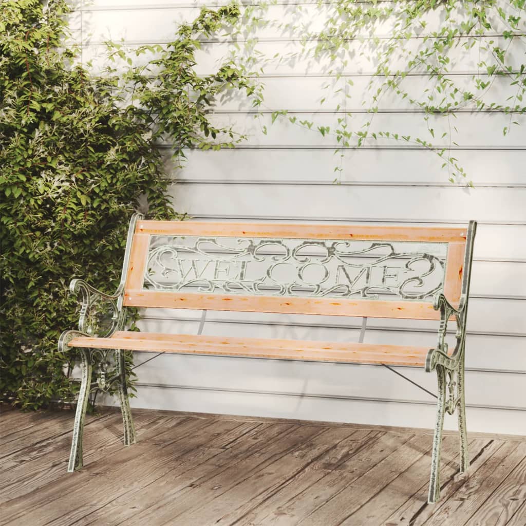 Banc de jardin 122 cm en bois de pin massif