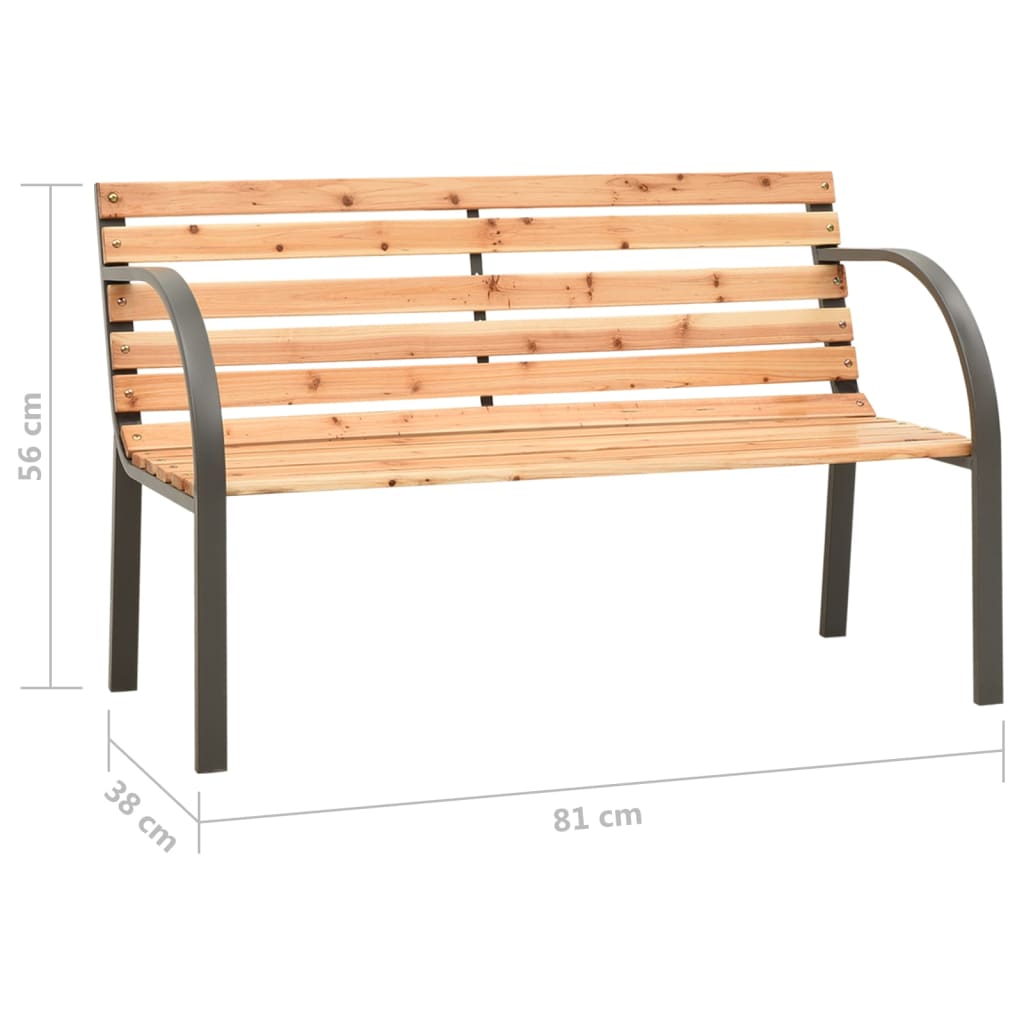 Banc de jardin enfant 81 cm en épicéa de Chine