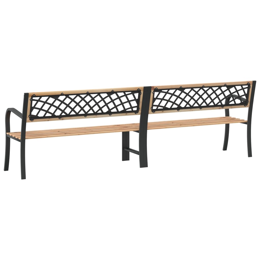 Banc de jardin double 238 cm Pin de Chine