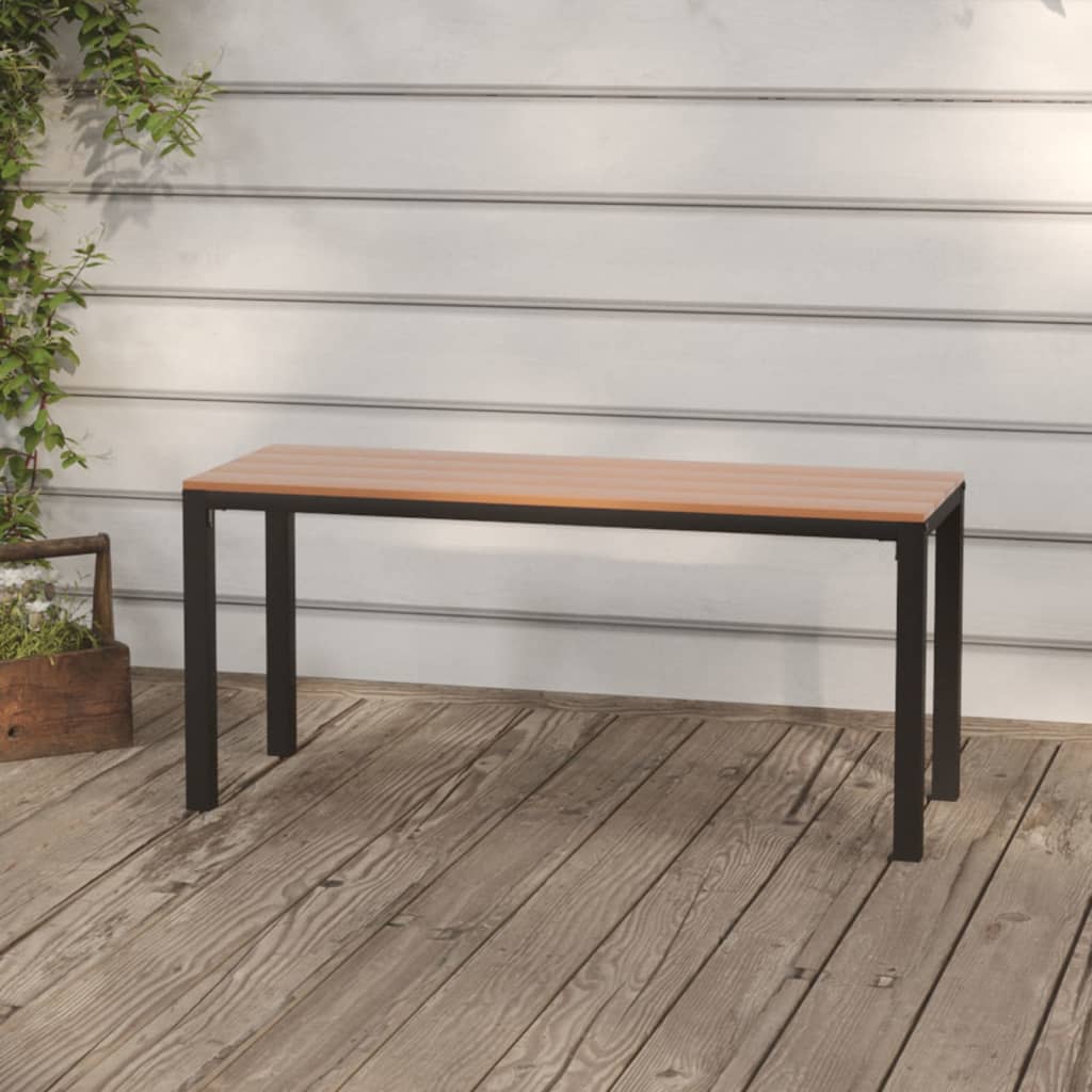 Banc de jardin 110 cm acier HKC