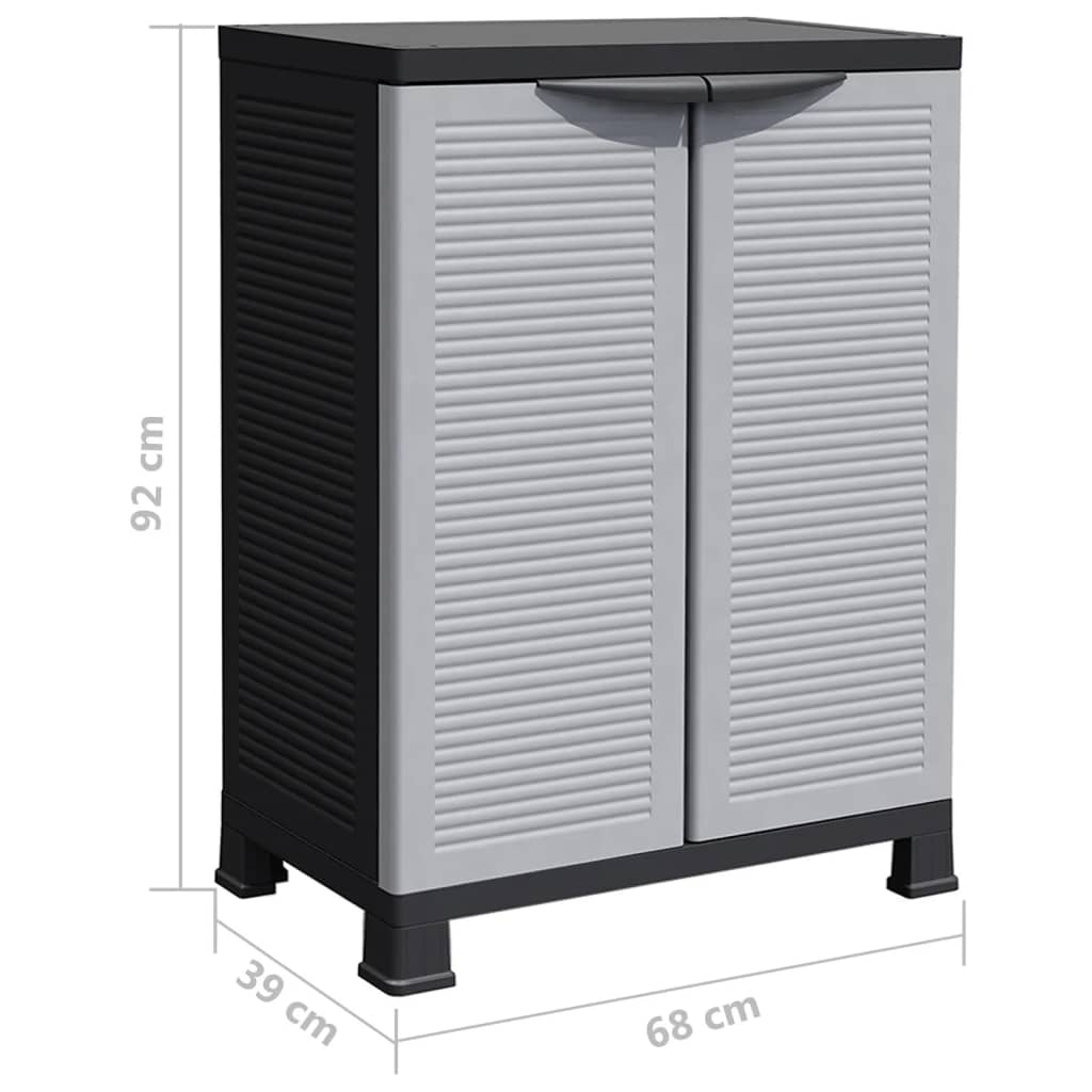 Armoire de rangement 68x39x171,5 cm plastique