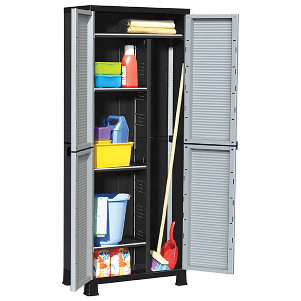 Armoire de rangement 68x39x171,5 cm plastique