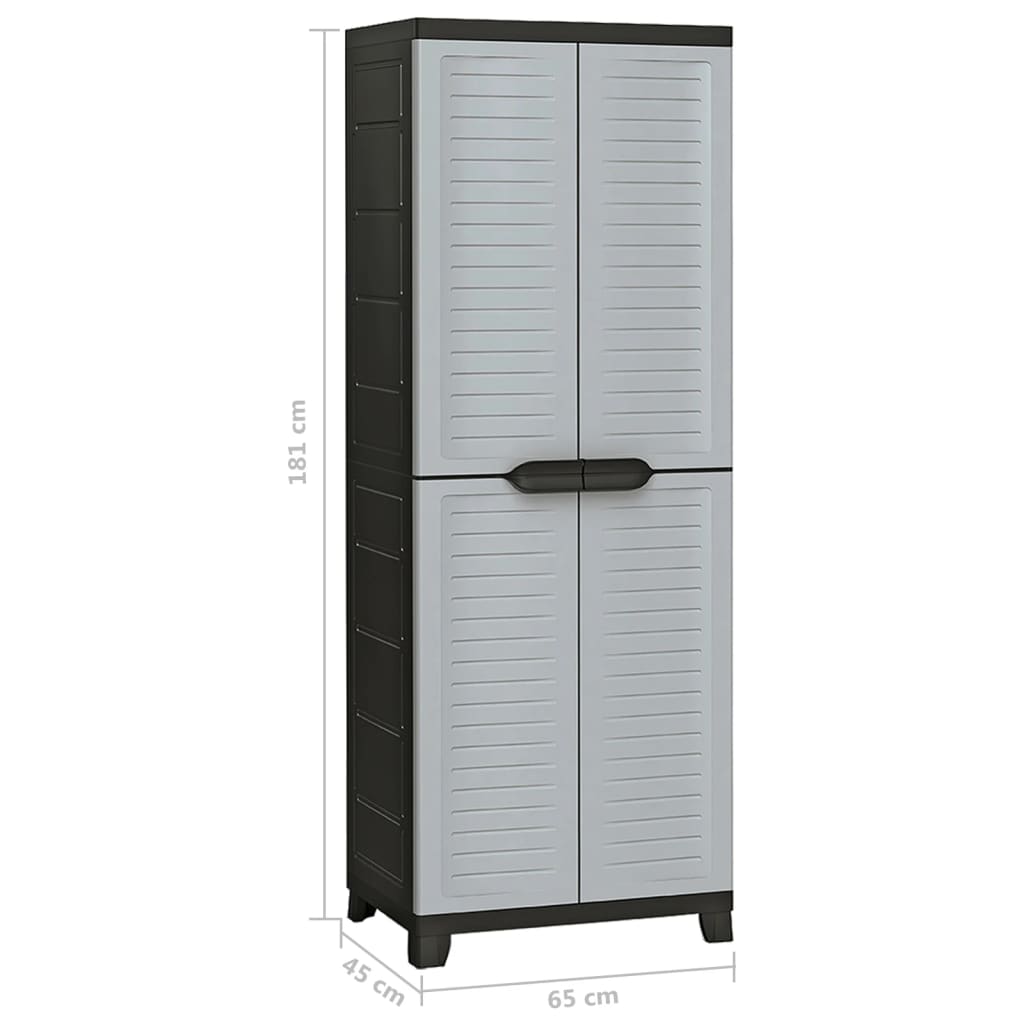 Armoire de rangement 65x45x97 cm en plastique