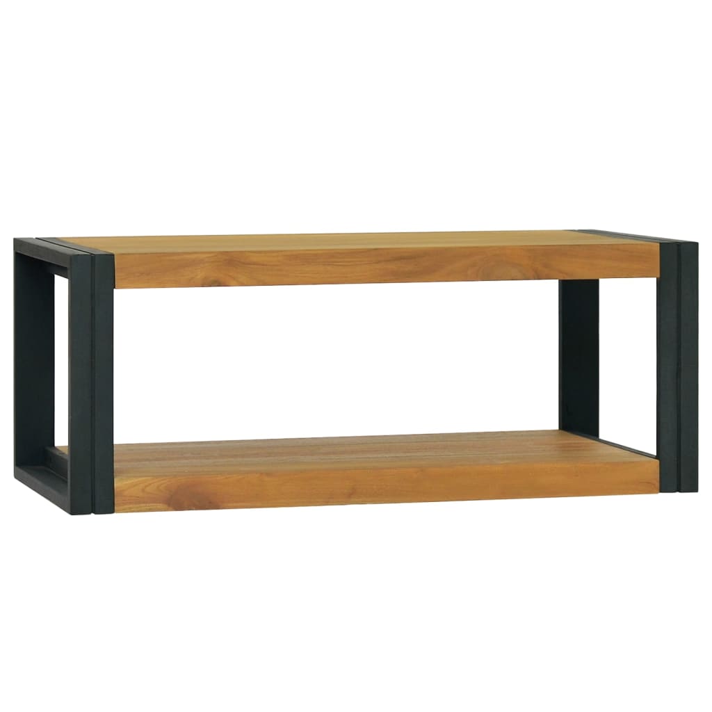 Badkamerwandkast 90x45x35 cm massief teakhout