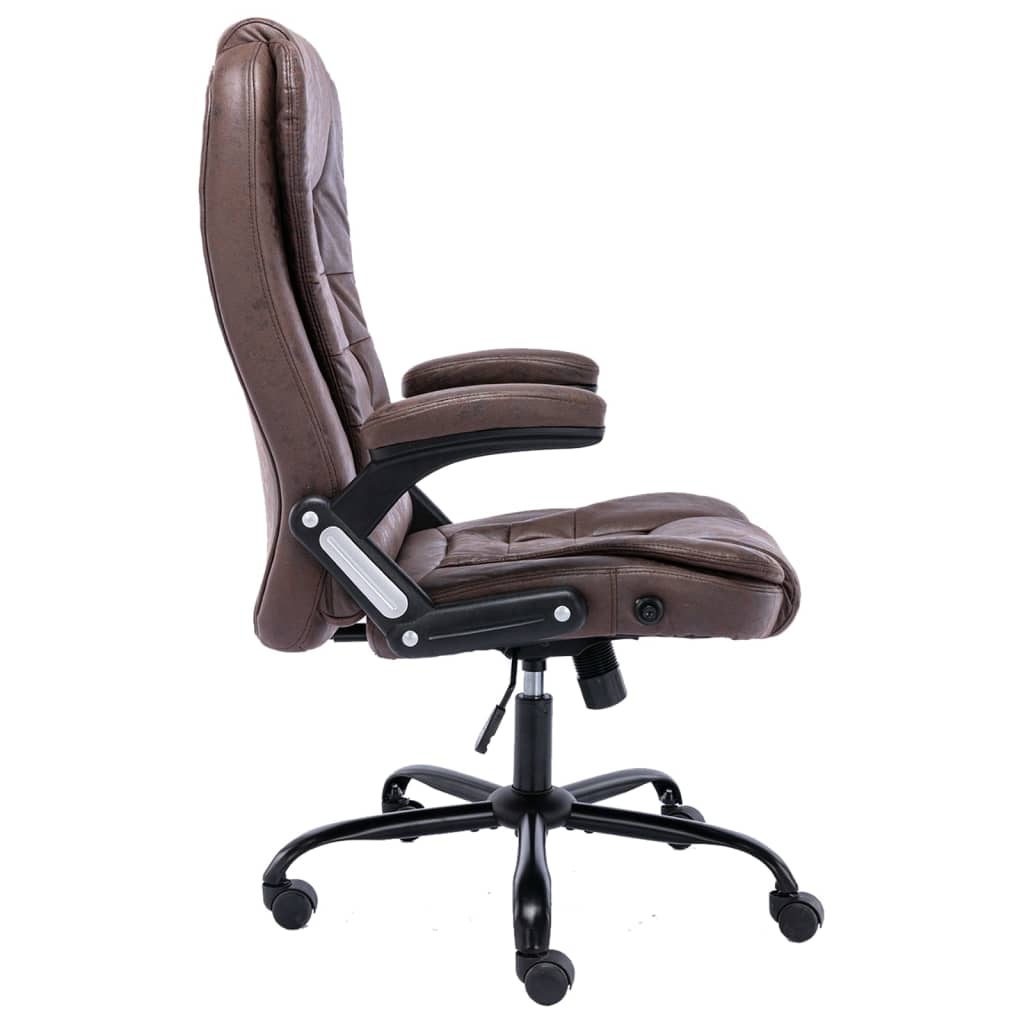 Chaise de bureau de massage en faux suède