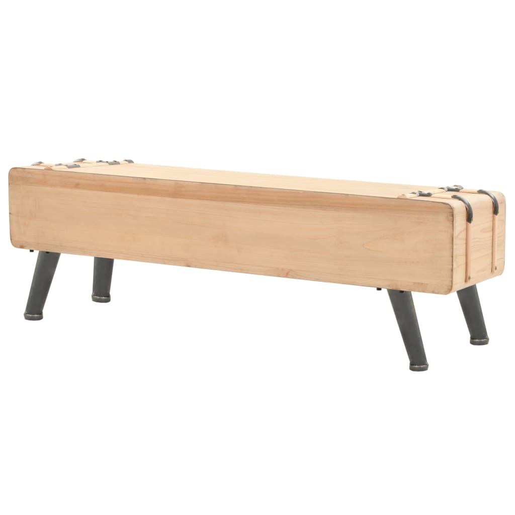 Meuble TV 120x33x35 cm en bois de pin massif