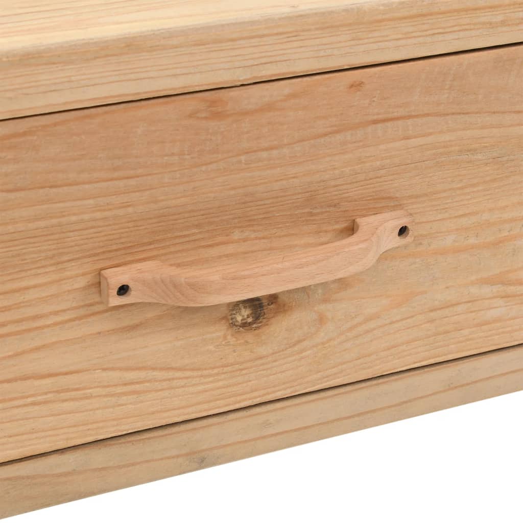 Meuble TV 120x33x35 cm en bois de pin massif