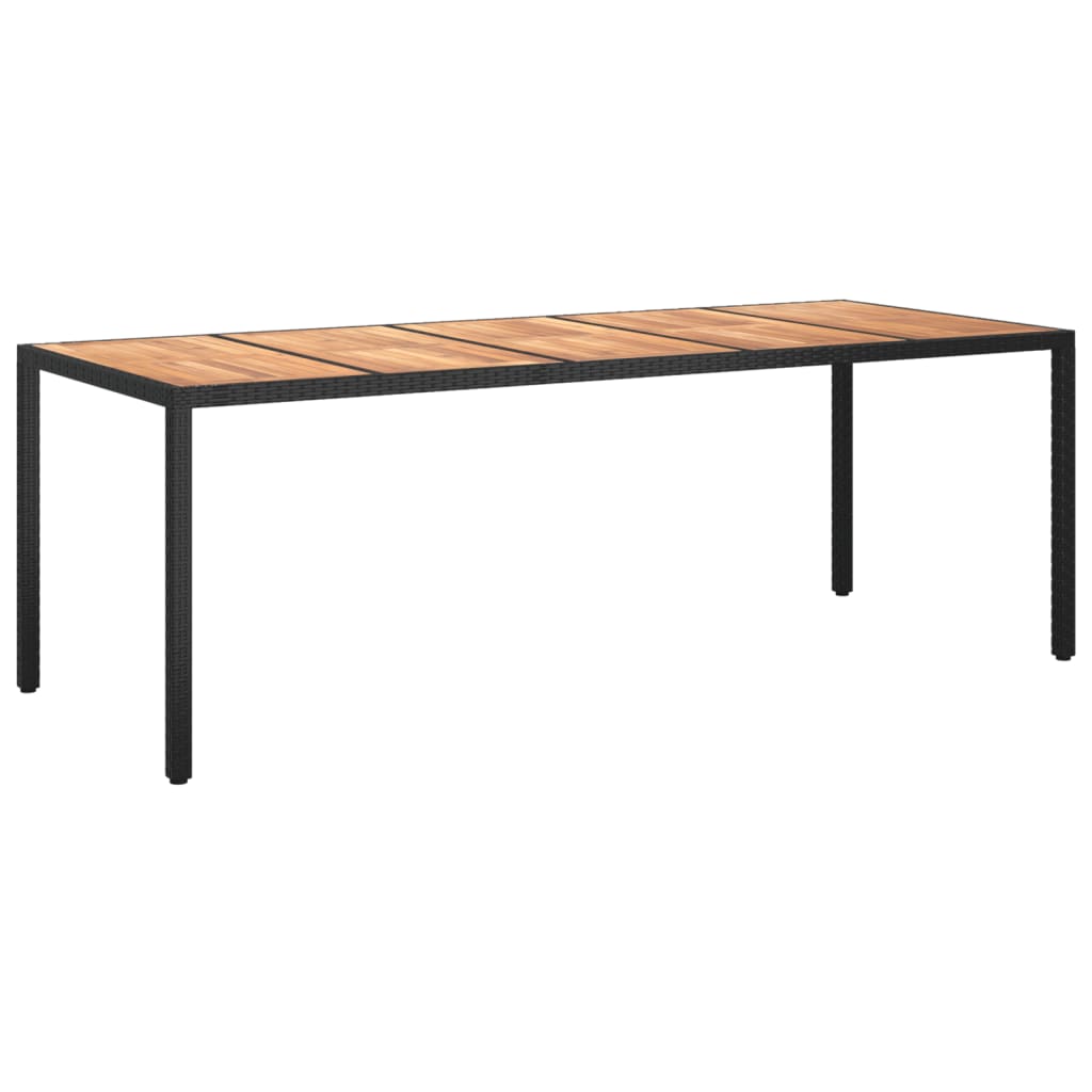 Tuintafel 250x100x75 cm poly rattan