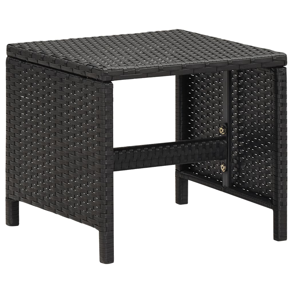 Tuinkrukken 4 st met kussens poly rattan