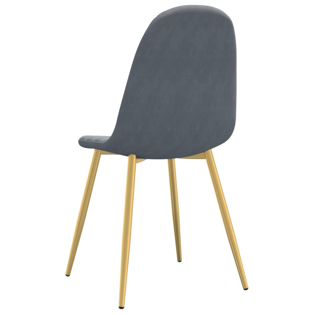 Eetkamerstoelen 4 st fluweel