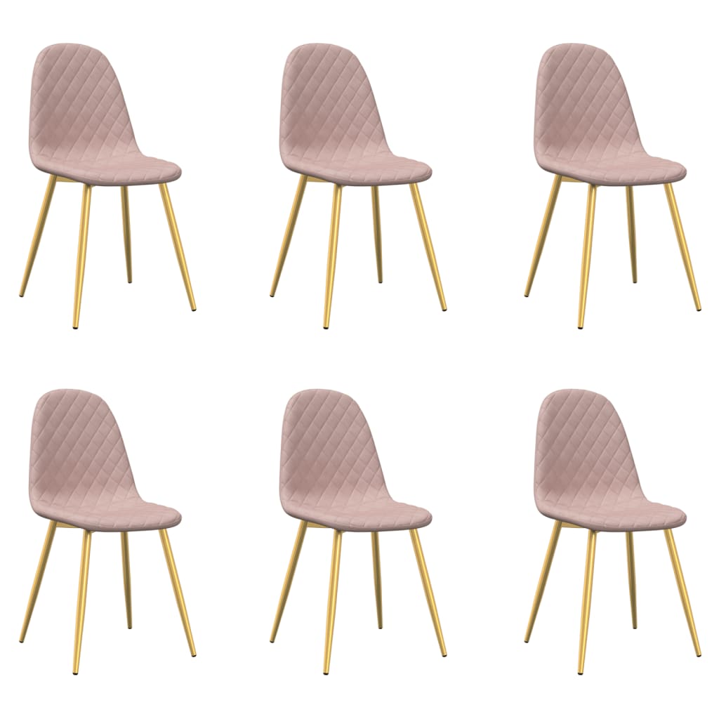 Chaises de salle à manger 4 pcs velours