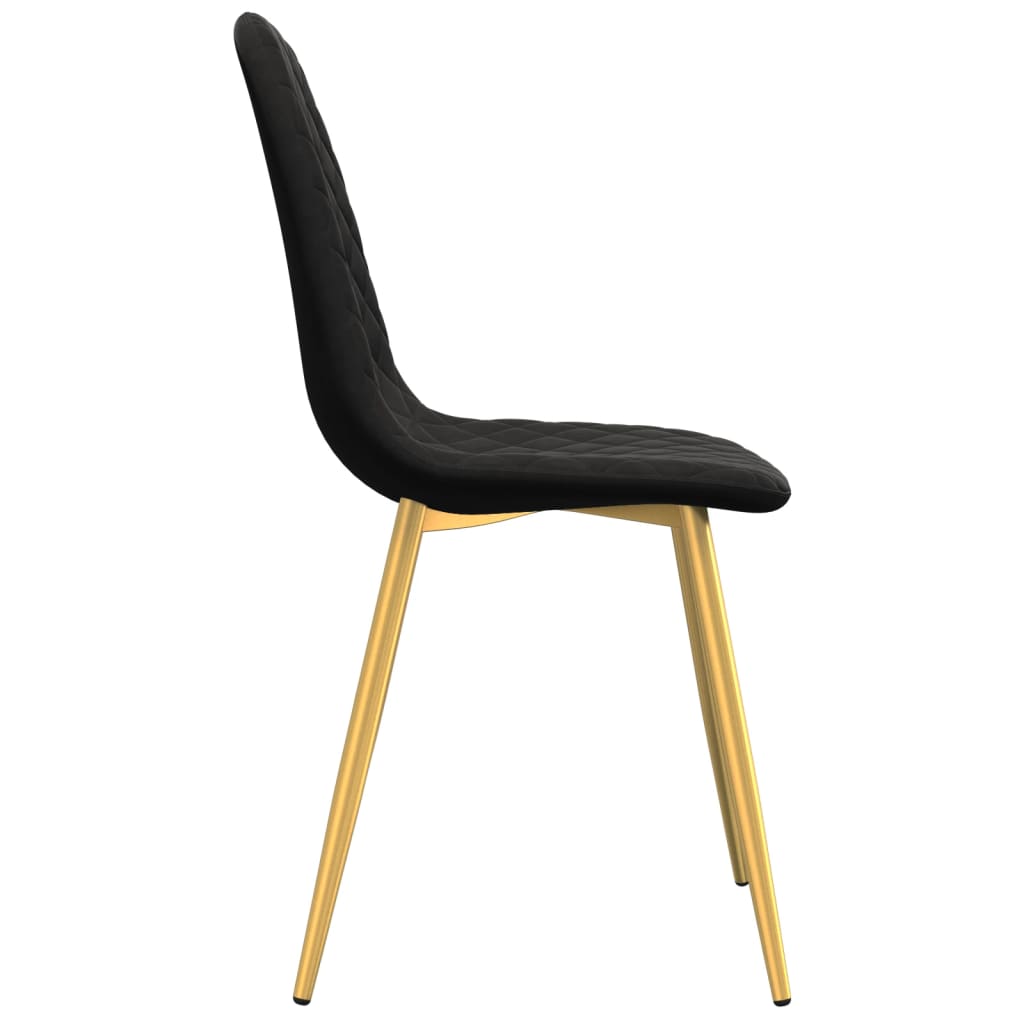 Eetkamerstoelen 4 st fluweel