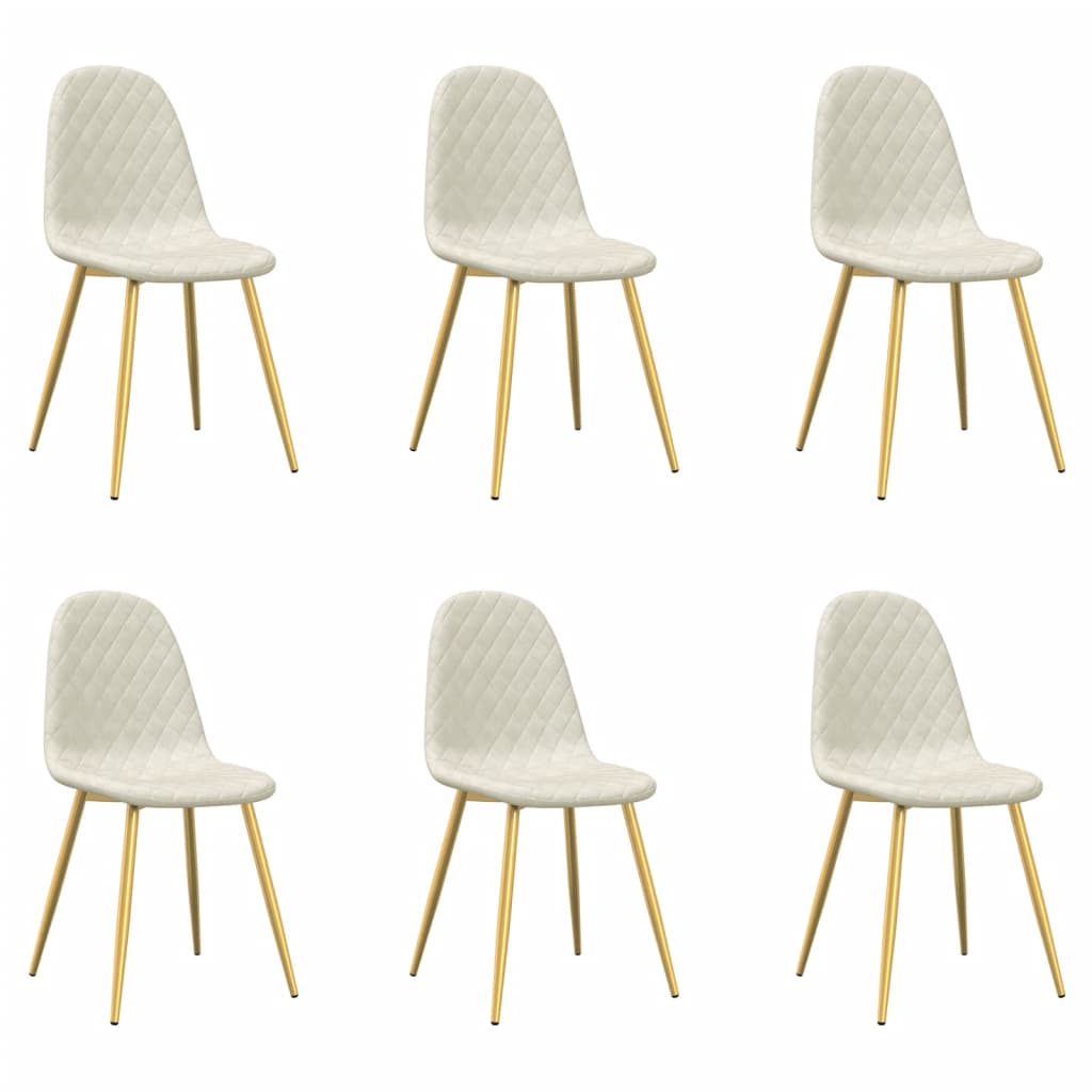 Chaises de salle à manger 4 pcs velours