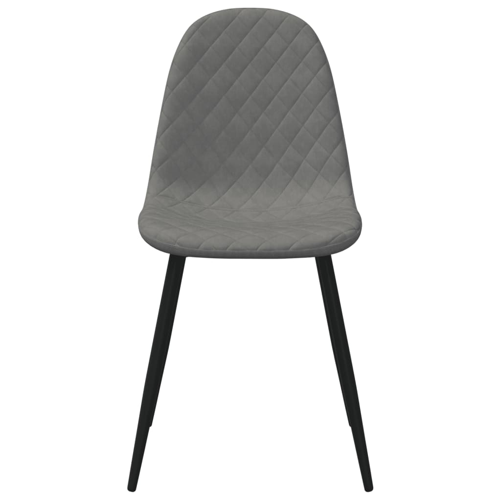 Eetkamerstoelen 2 st fluweel