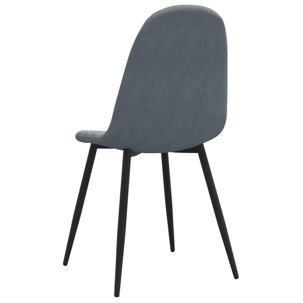 Eetkamerstoelen 6 st fluweel