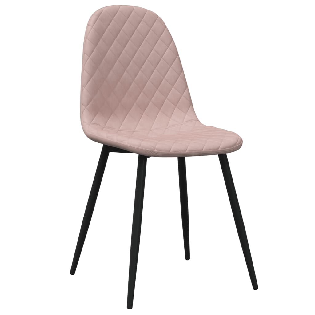 Eetkamerstoelen 2 st fluweel