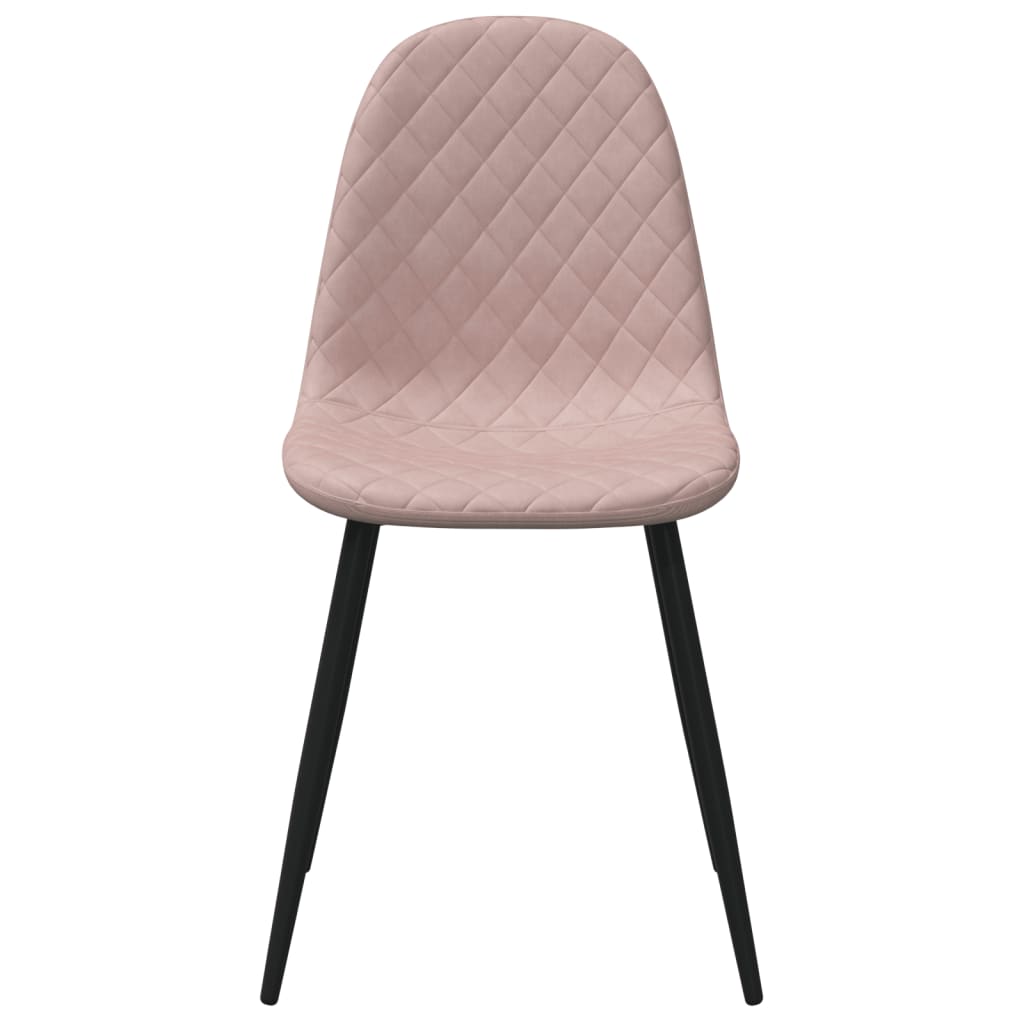 Eetkamerstoelen 2 st fluweel