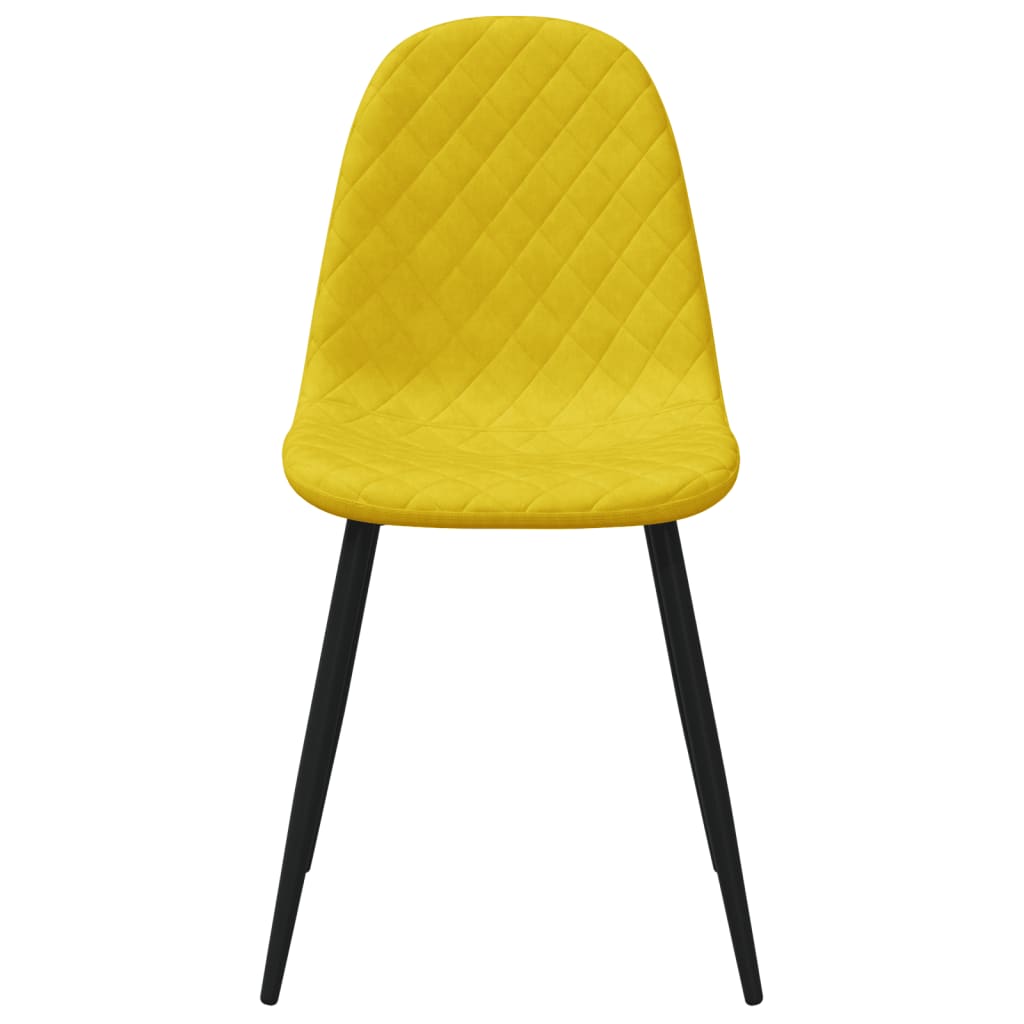 Eetkamerstoelen 6 st fluweel