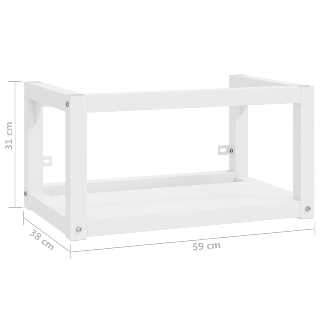 Wastafelframe wandgemonteerd 79x38x31 cm ijzer