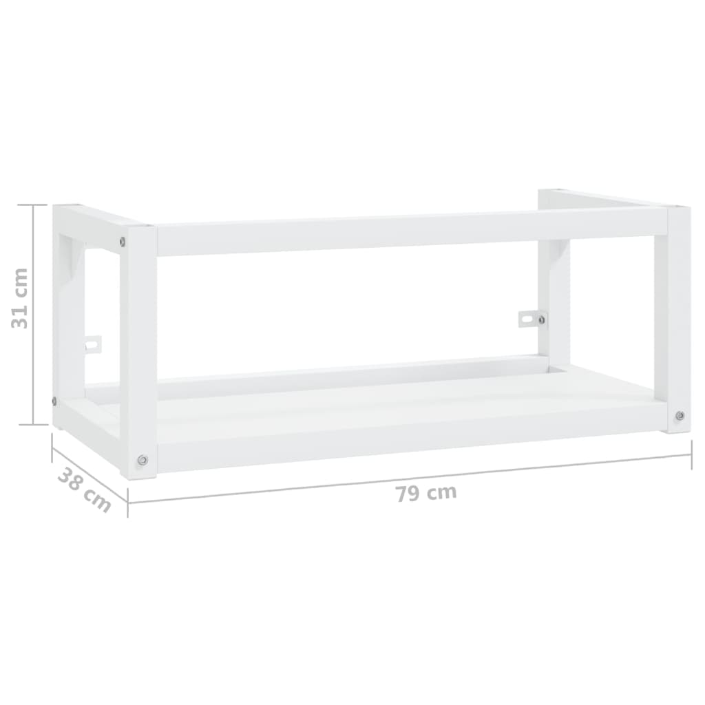 Wastafelframe wandgemonteerd 79x38x31 cm ijzer