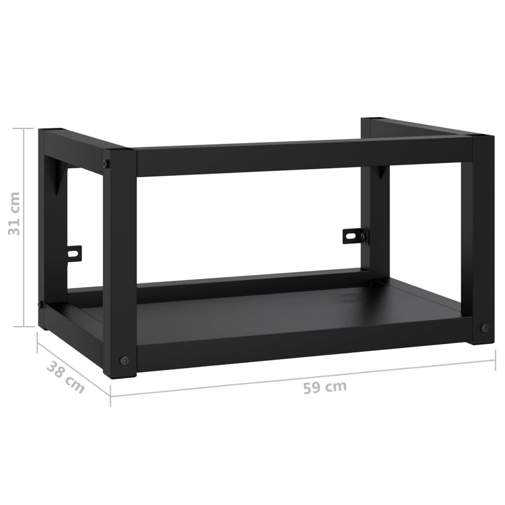 Wastafelframe wandgemonteerd 79x38x31 cm ijzer