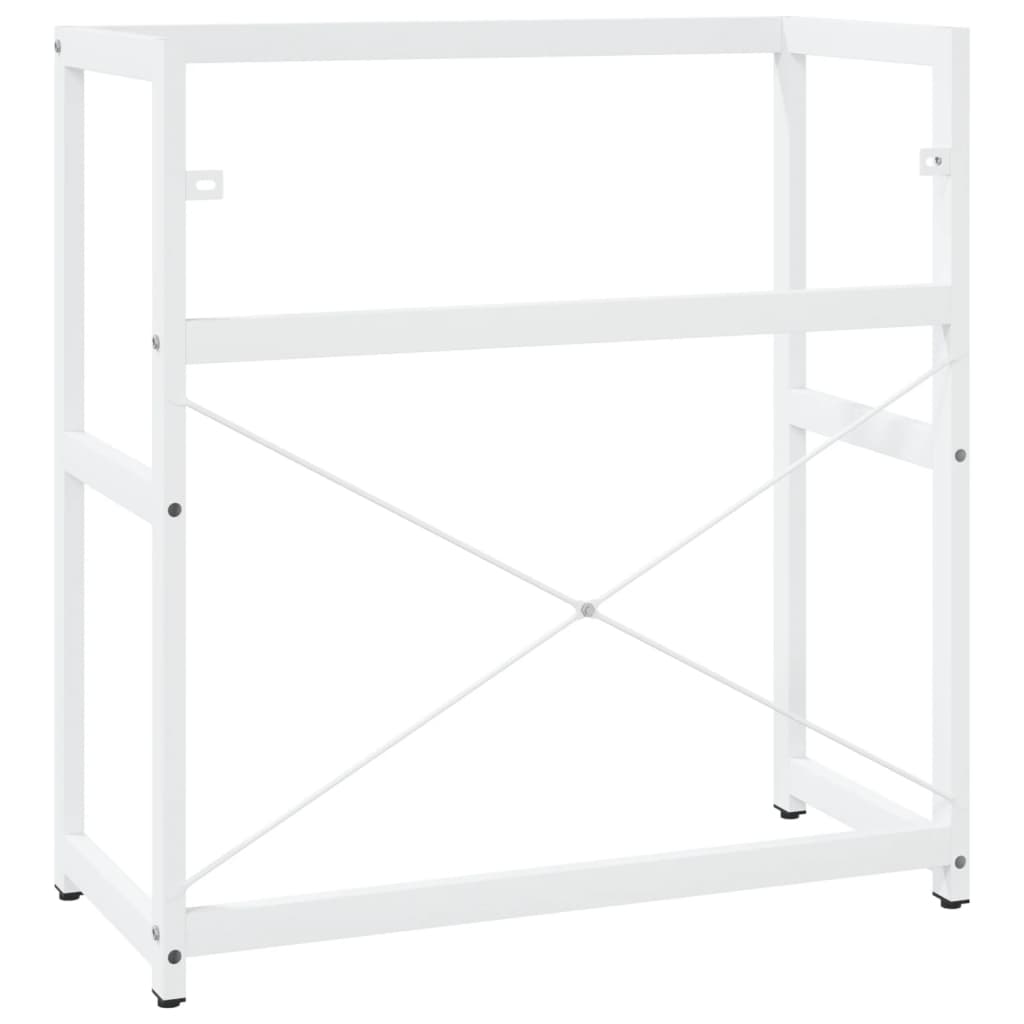 Wastafelframe 40x38x83 cm ijzer wit