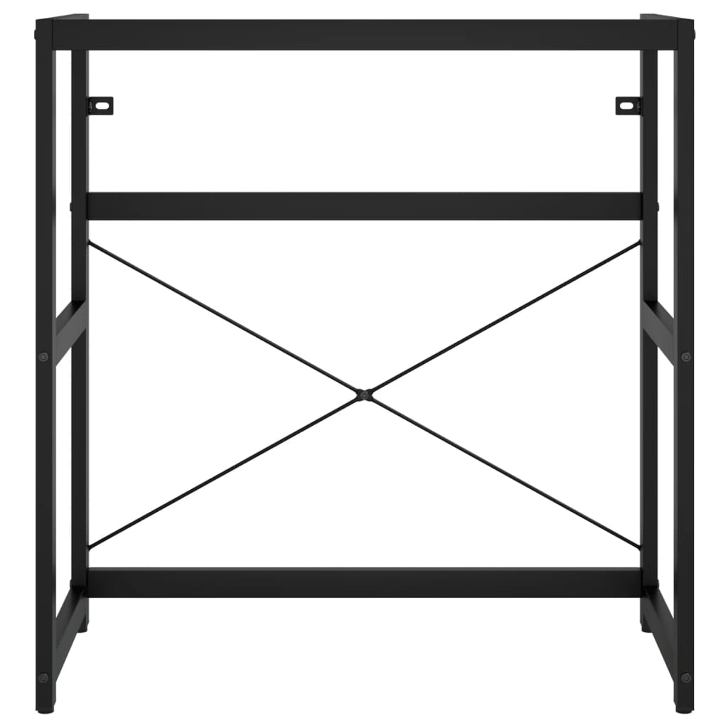 Wastafelframe 59x38x83 cm ijzer zwart