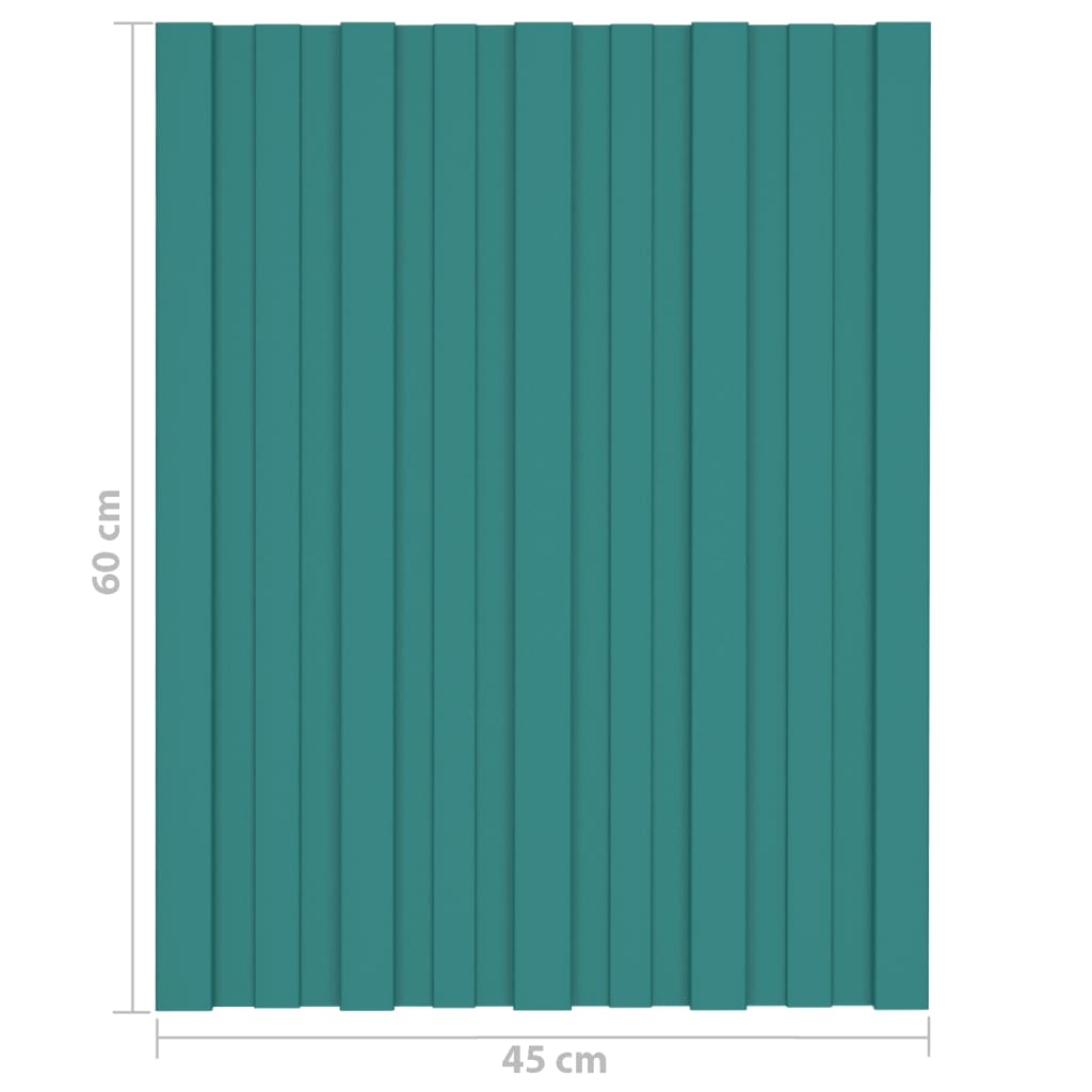 Dakpanelen 36 st 100x45 cm gegalvaniseerd staal