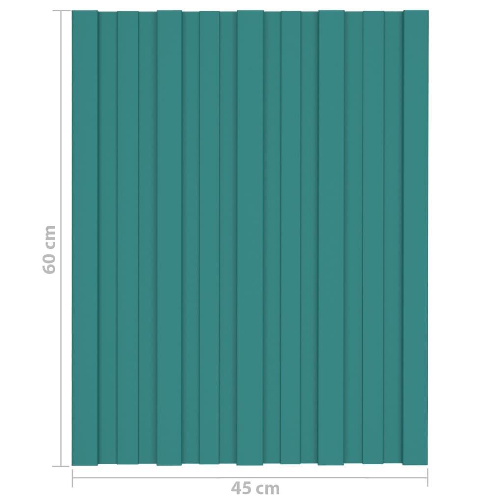 Dakpanelen 36 st 100x45 cm gegalvaniseerd staal