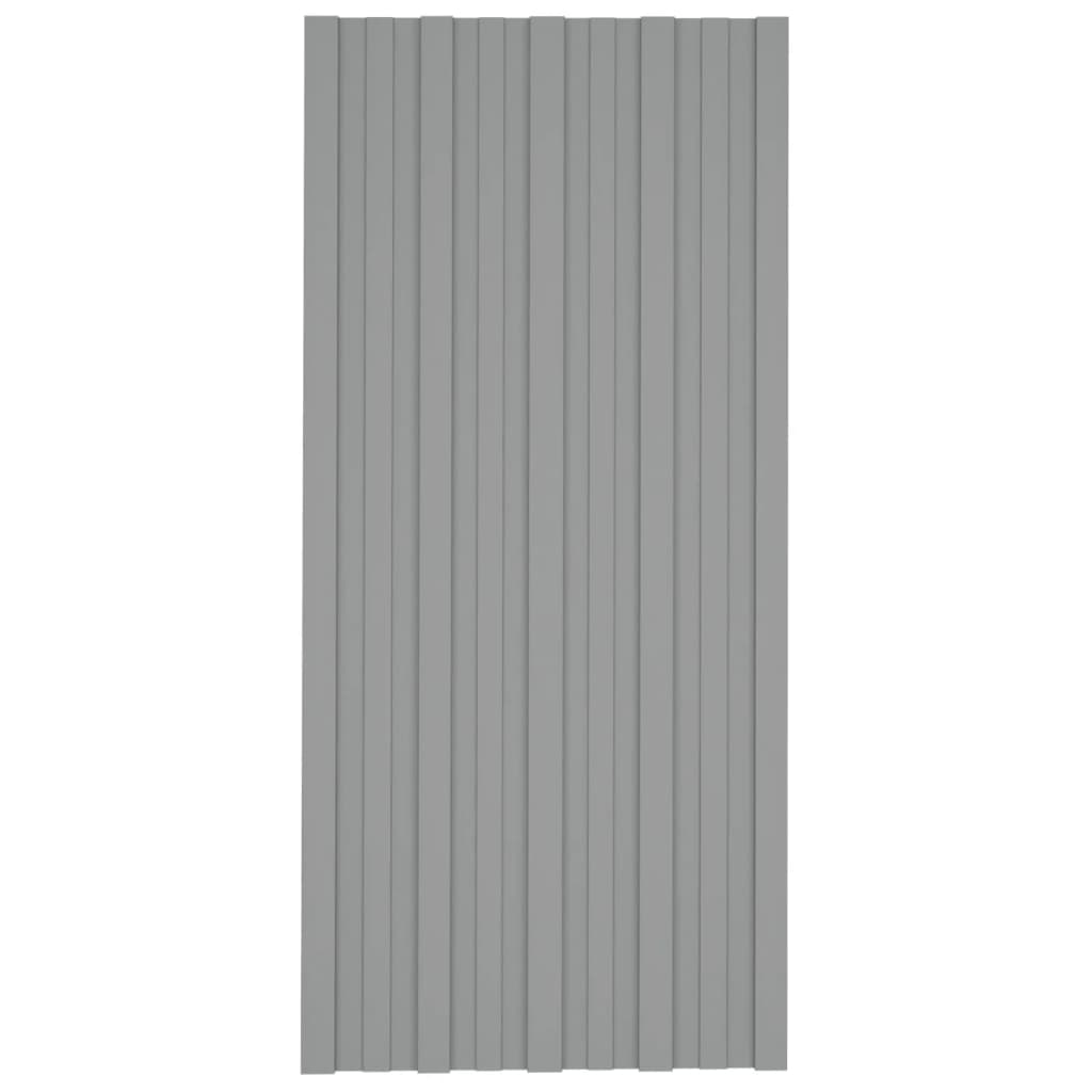 Panneaux de toit 36 ​​pcs 100x45 cm en acier galvanisé