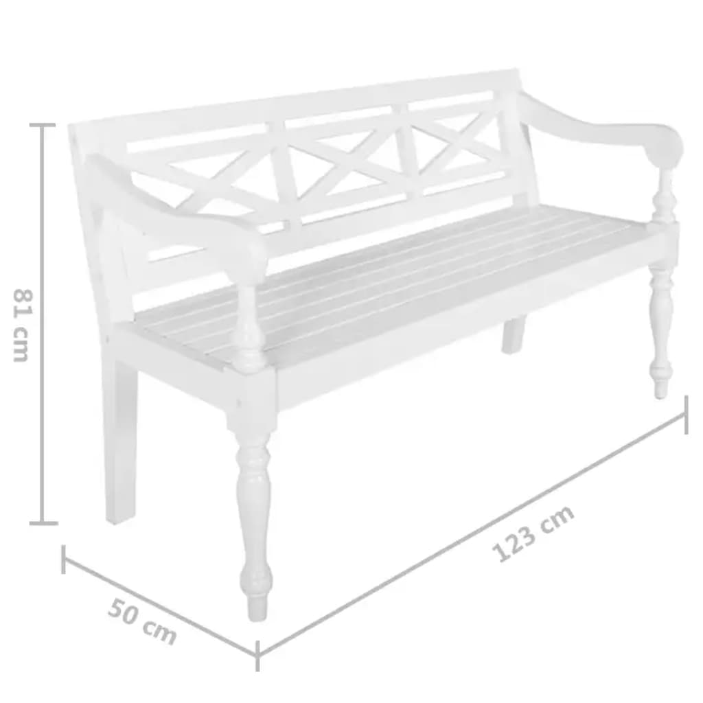 Canapé Batavia 98 cm en acajou massif