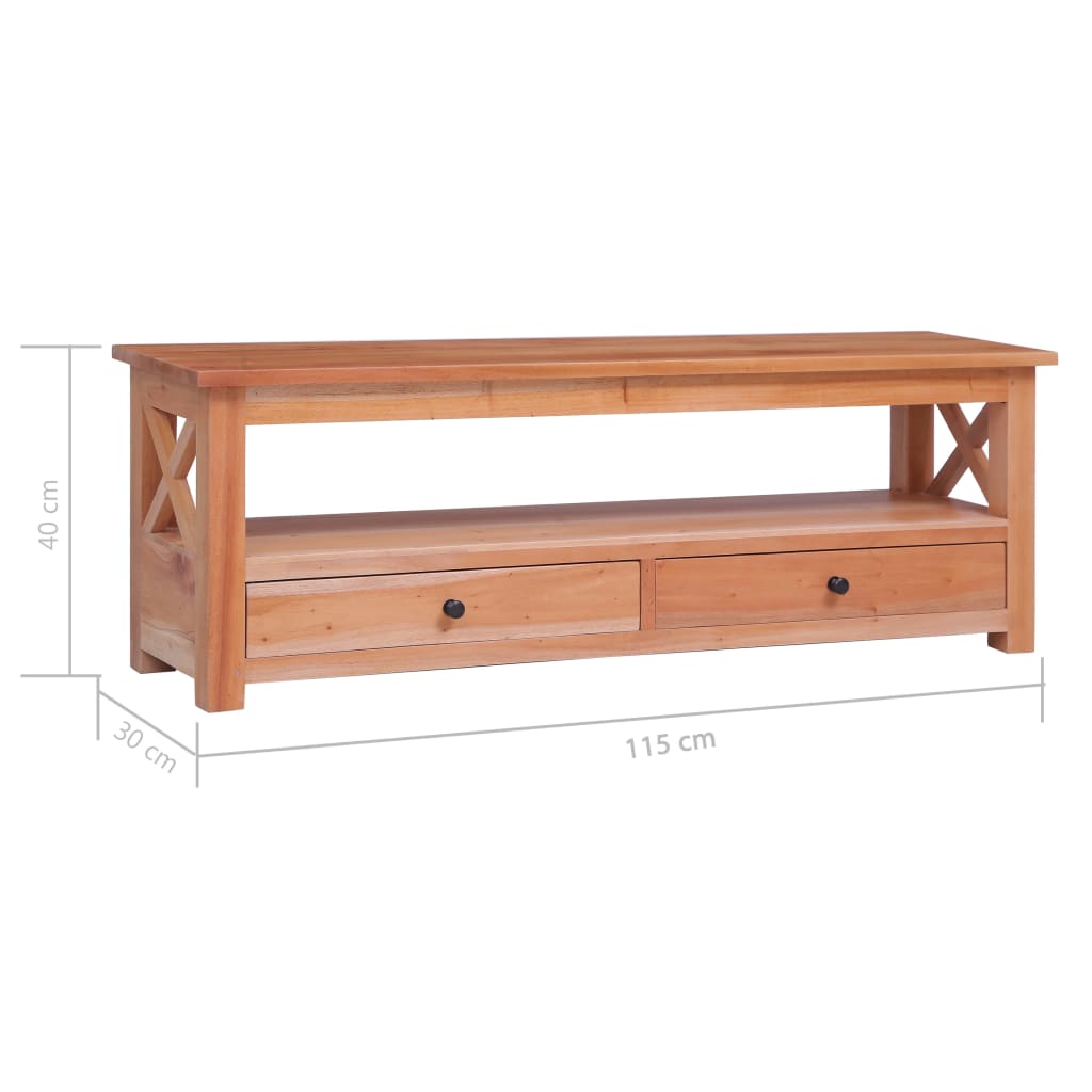 Tv-meubel 115x30x40 cm massief mahoniehout