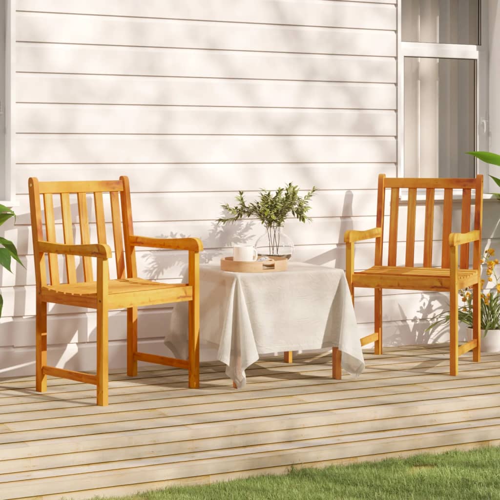 Chaises de jardin 8 pcs 56x55,5x90 cm bois d'acacia massif