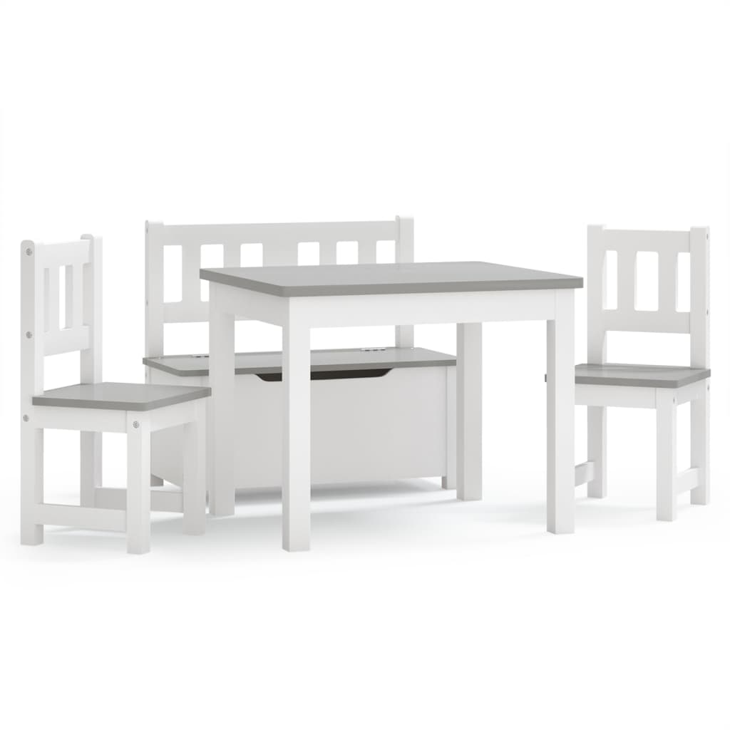 3-delige Kindertafel- stoelenset MDF