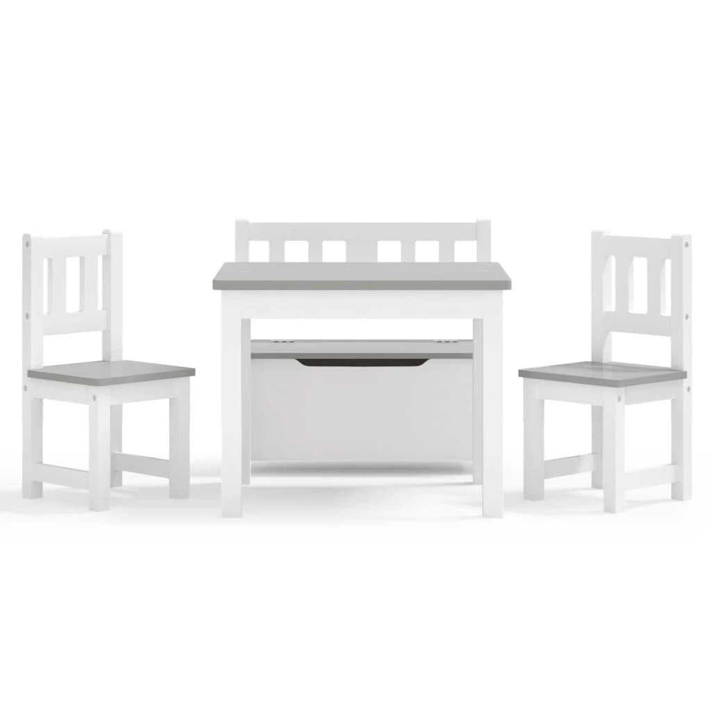 3-delige Kindertafel- stoelenset MDF