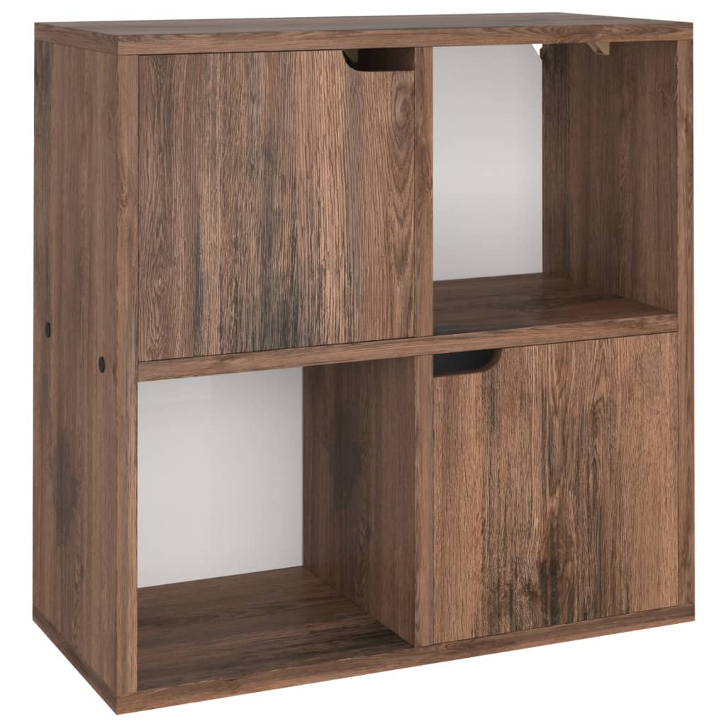 Boekenkast 60x27,5x59,5 cm bewerkt hout eikenkleurig