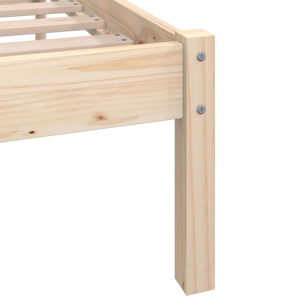 Bedframe massief grenenhout 135x190