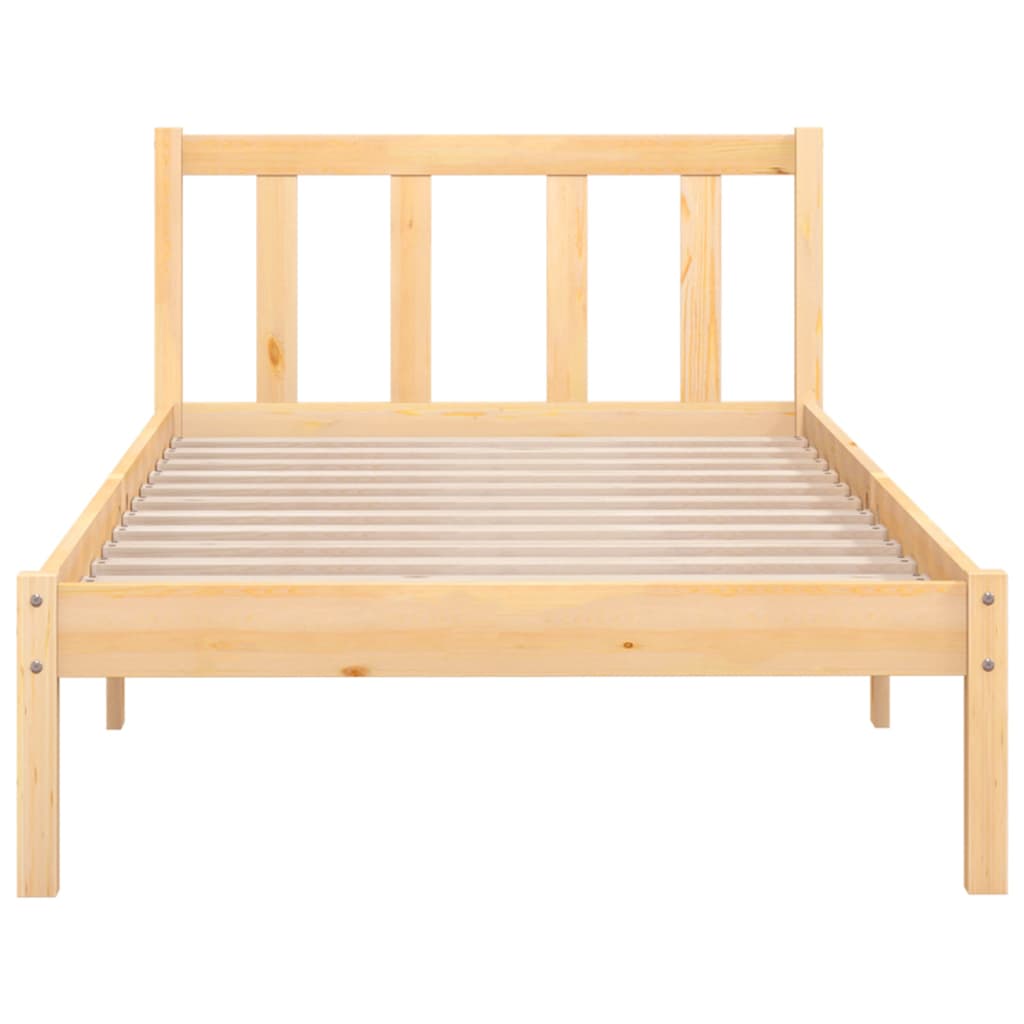 Bedframe massief grenenhout 75x190 cm