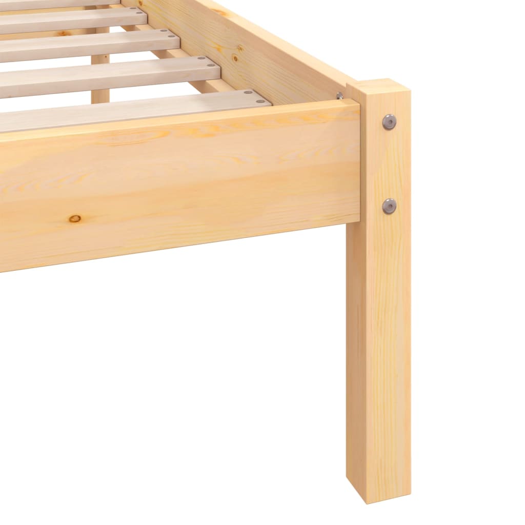 Bedframe massief grenenhout 75x190 cm